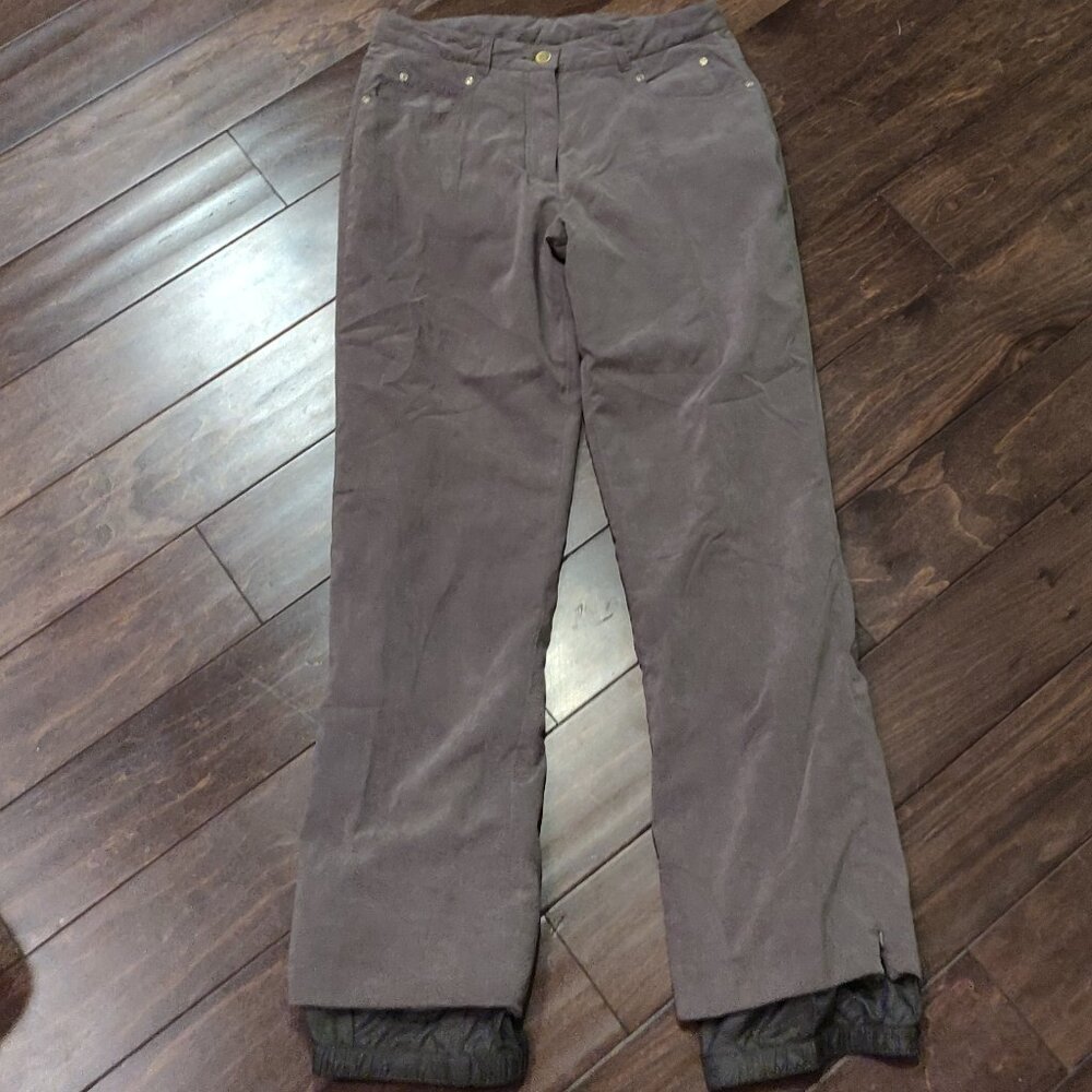 Obermeyer Ladies Cortina Ski Pants GREEN SIZE 12